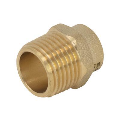 ENDFEED 15MM X 1/2" STRAIGHT CONNECTOR MALE IRON