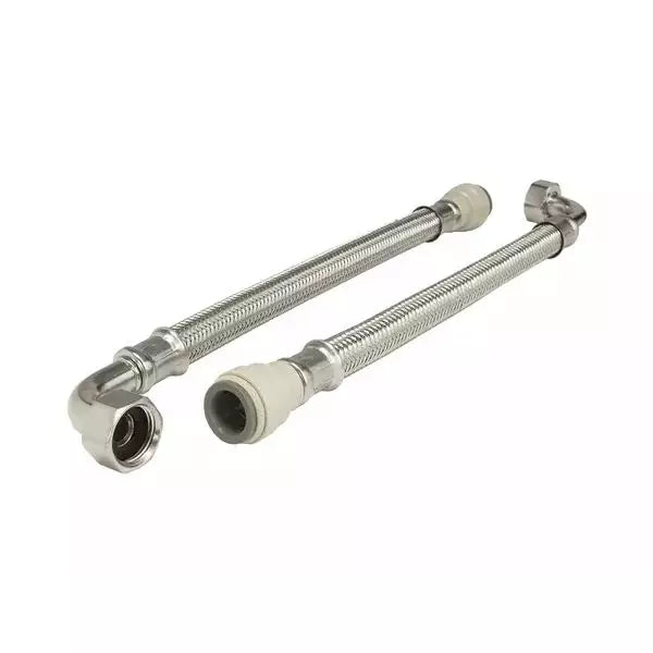 Flexi Hose Elbow Pattern 15mmx1/2" 300mm Speedfit (individual)