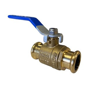 KeyPlumb - Pressfit Lever Ball Valve - Blue Handle - 28mm