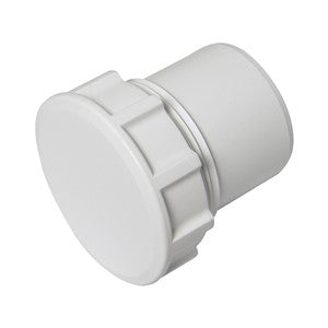 WS31W - FloPlast - Access Plug ABS Solvent - White - 40mm