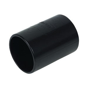 WS09B - FloPlast - Straight Coupling ABS Solvent - Black - 50mm