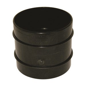 SS106B - FloPlast - Coupling Double Socket - Black - 110mm