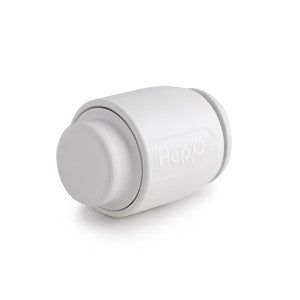 HD62/28W - Hep2O - Demountable Pipe Stop-End Cap White 28mm