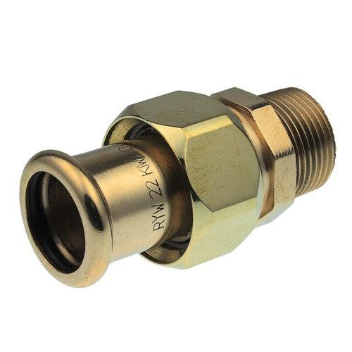 38816 Pegler Xpress S69 straight M.I. connector 28mm x 1" Copper