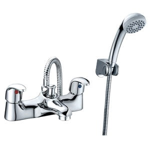 XAV856 - Contemporary Bath Shower Mixer Tap and Kit - Chrome