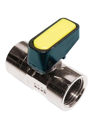 MM METROGAS chrome mini lever gas ball valve FxF 1/4"