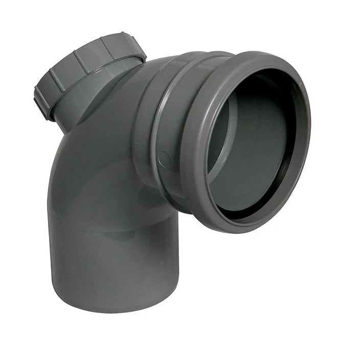 Floplast 110mm Access Bend - Grey