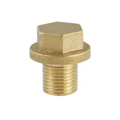 THREADED BRASS 1/8" FLANGE PLUG