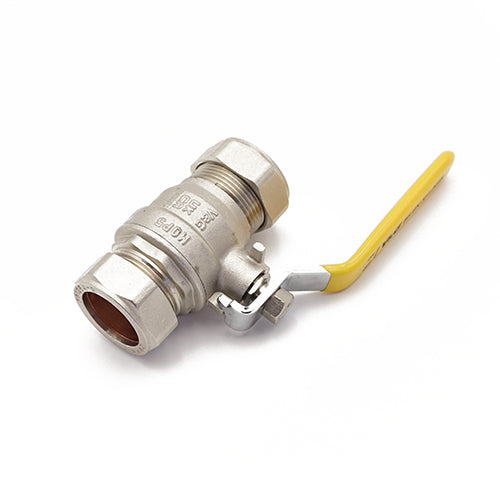 22mm Yellow Gas Lever Valve