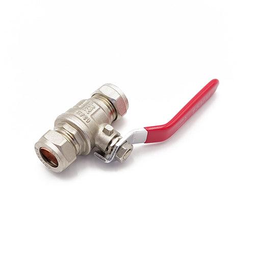 Intatec Trade Tec 15mm Blue/Red Lever Valve