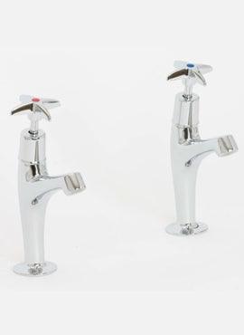 10230 Highlife Cross Head Sink Taps (pr)