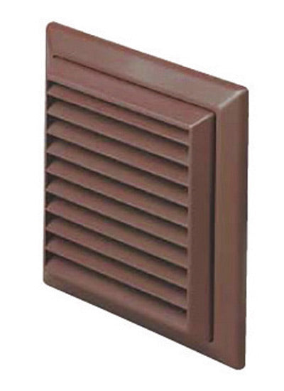 100mm Multi Fit Outlet/Louvre Grille - Brown