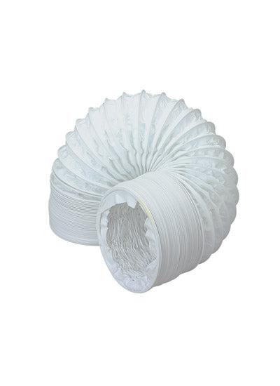 Manrose Flexible Round White PVC Hose 100mm (4") x 3m