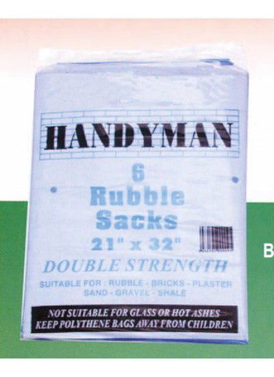 Double Strength Rubble Sacks (pack 6)