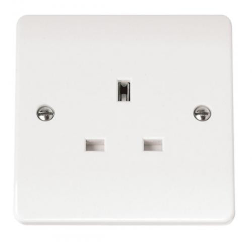CMA030 - Scolmore Click Mode 13A 1 Gang Unswitched Socket