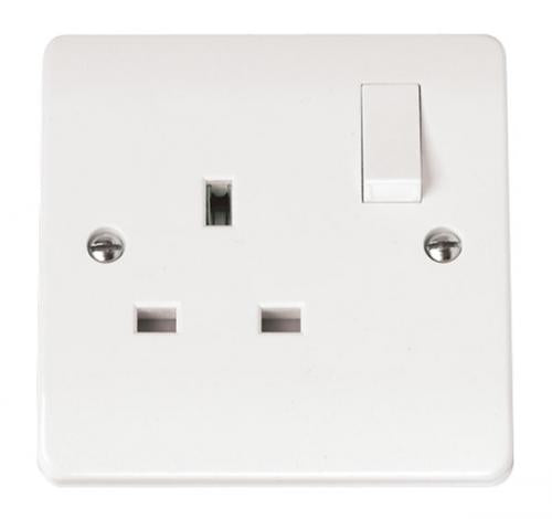 CMA035 - Scolmore Click Mode 13A DP 1 Gang Switched Socket White
