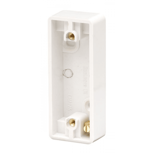 CMA175 - Scolmore Click Mode 1 Gang Architrave Pattress Back Box White
