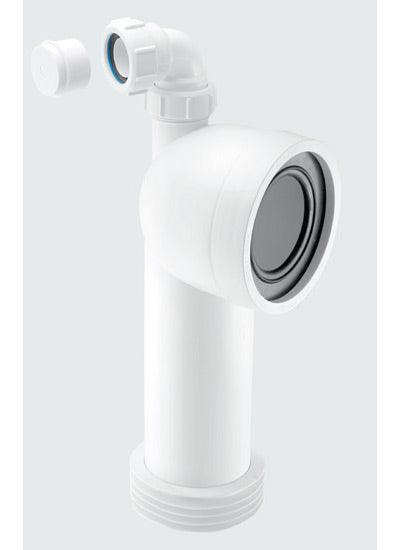 McAlpine Bent Adjustable Pan Connector with Boss WC-CON8V