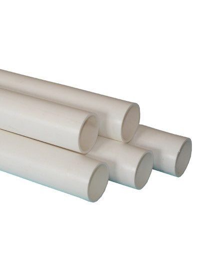 WS02W - 40mm Floplast Waste Pipe 3m Length - White
